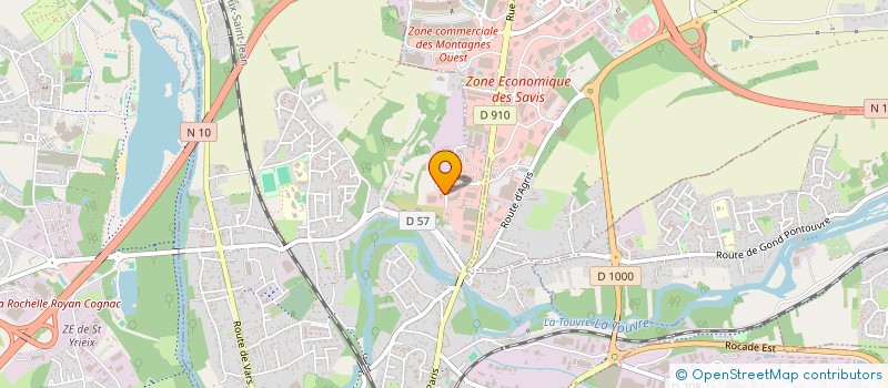 localisation de l'entreprise SCI FRED ET GINGER  GOND-PONTOUVRE