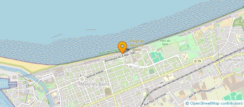 localisation de l'entreprise SCI FRED ET PHIL à DUNKERQUE