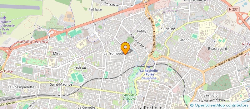 localisation de l'entreprise SCI FRED HAIR  LA ROCHELLE