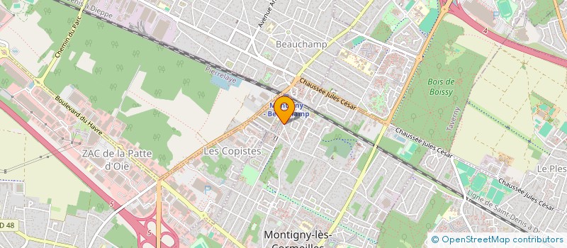 localisation de l'entreprise SCI FRED'S à MONTIGNY LES CORMEILLES