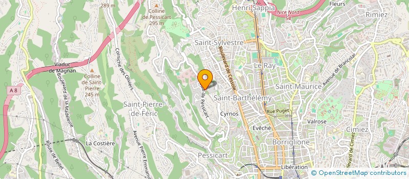 localisation de l'entreprise SCI FREDANE à NICE