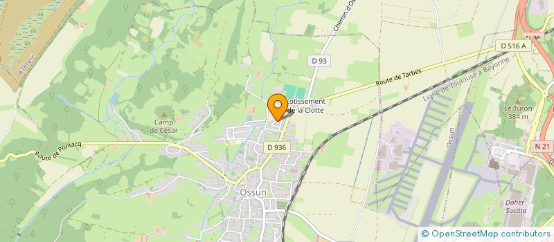 localisation de l'entreprise SCI FREDDOX  OSSUN