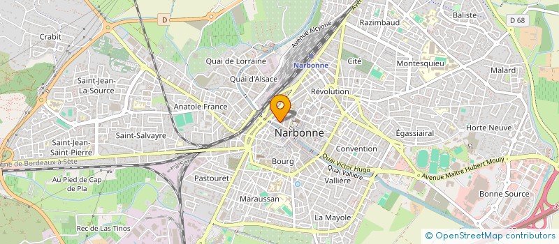 localisation de l'entreprise SCI FREDDY à NARBONNE