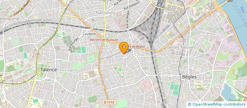 localisation de l'entreprise SCI FREDELENE à BEGLES