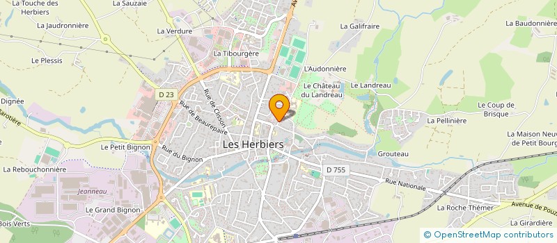 localisation de l'entreprise SCI FREDEMAU à LES HERBIERS