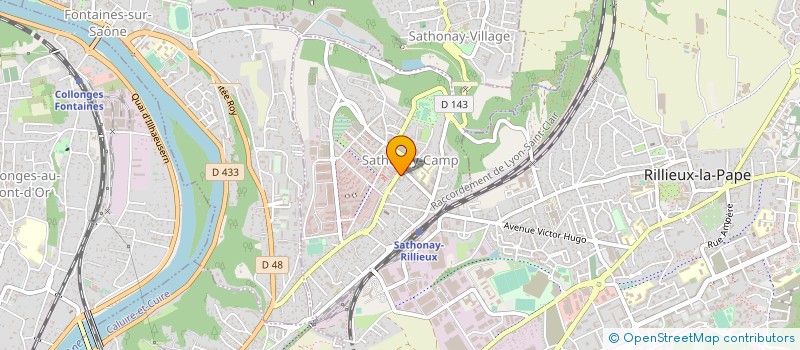 localisation de l'entreprise SCI FREDERIC  SATHONAY-CAMP