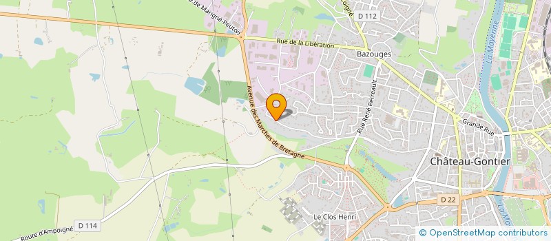 localisation de l'entreprise SCI FREDGIN  CHATEAU-GONTIER-SUR-MAYENNE