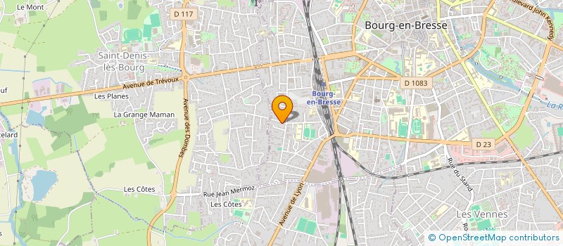 localisation de l'entreprise SCI FREDICAT à BOURG-EN-BRESSE