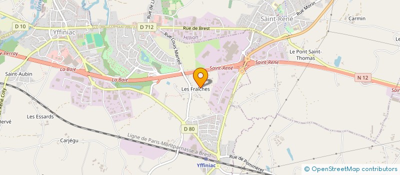 localisation de l'entreprise SCI FREDICHEL  YFFINIAC