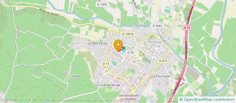 localisation de l'entreprise SCI FREDIER  PEZENAS