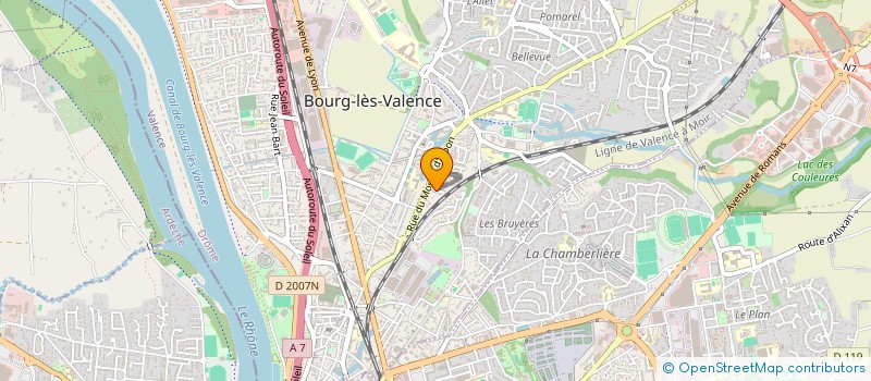 localisation de l'entreprise SCI FREDILOR  BOURG-LES-VALENCE