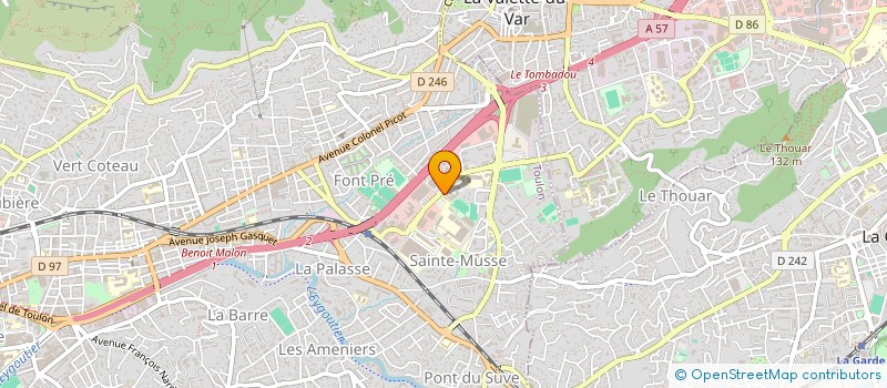 localisation de l'entreprise SCI FREDISA à TOULON