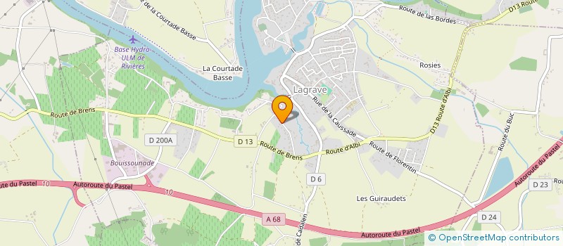 localisation de l'entreprise SCI FREDISA  LAGRAVE