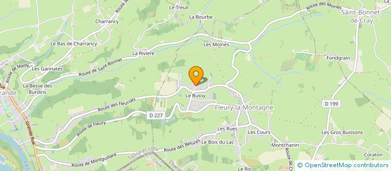 localisation de l'entreprise SCI FREDLY  FLEURY-LA-MONTAGNE