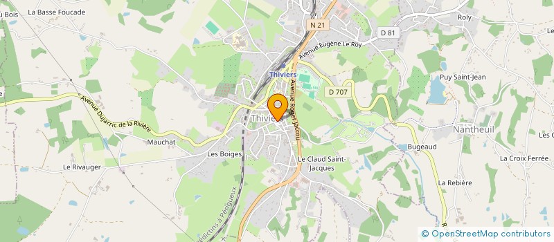 localisation de l'entreprise SCI FREDO  THIVIERS