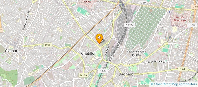 localisation de l'entreprise SCI FREDOLIVE  CHATILLON