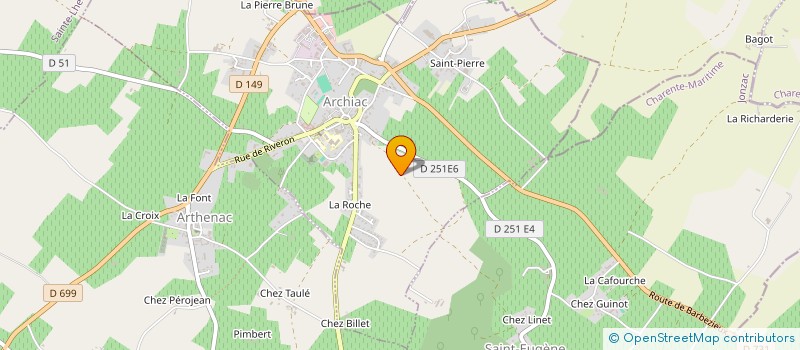 localisation de l'entreprise SCI FREDON HAMEAU DE LA GREVE  ARCHIAC