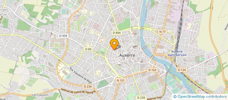 localisation de l'entreprise SCI FREDYVAN à AUXERRE