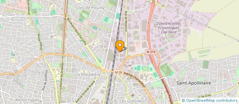 localisation de l'entreprise SCI FREE'DOM à DIJON