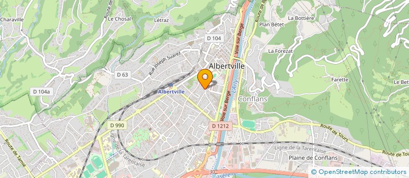 localisation de l'entreprise SCI FREEMAN  ALBERTVILLE