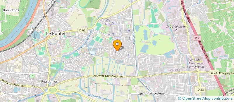 localisation de l'entreprise SCI FREESIA  LE PONTET