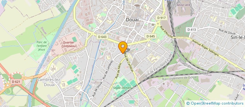 localisation de l'entreprise SCI FREFRANT à DOUAI