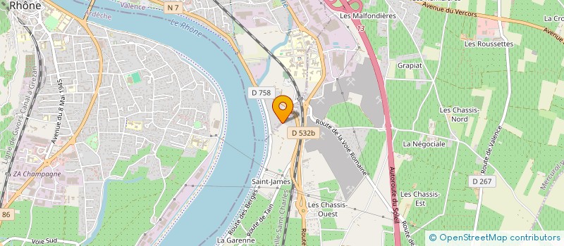 localisation de l'entreprise SCI FREGATE  TAIN-L'HERMITAGE