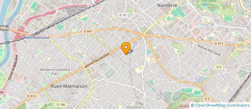 localisation de l'entreprise SCI FREGATIMILLE  NANTERRE