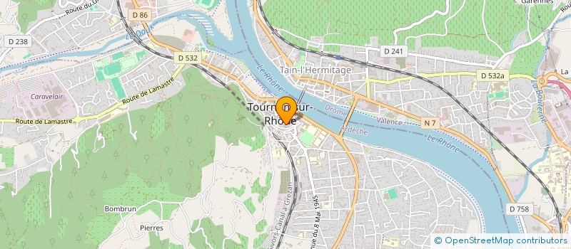 localisation de l'entreprise SCI FREGIER à TOURNON-SUR-RHONE