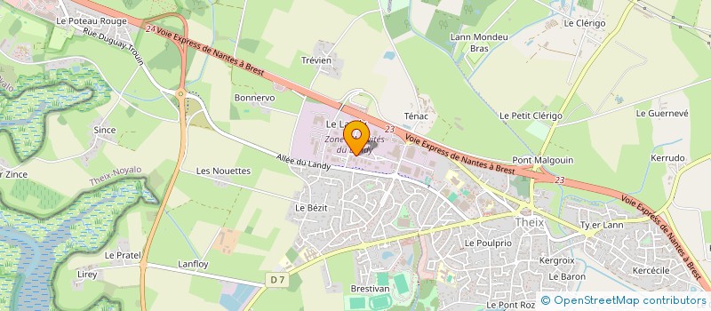 localisation de l'entreprise SCI FREJER  THEIX-NOYALO