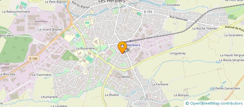 localisation de l'entreprise SCI FRELAU à LES HERBIERS