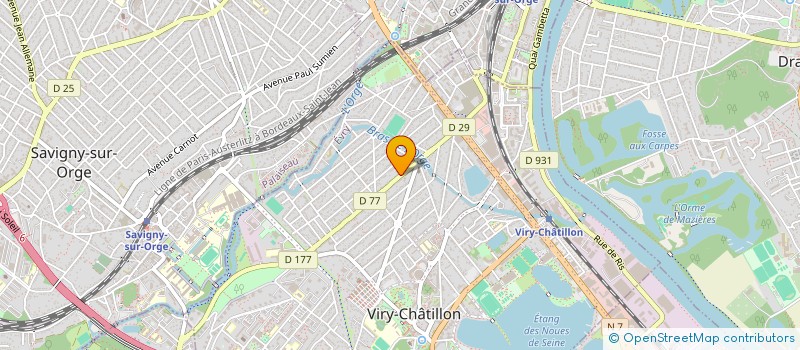 localisation de l'entreprise SCI FRELCAFICE à VIRY-CHATILLON