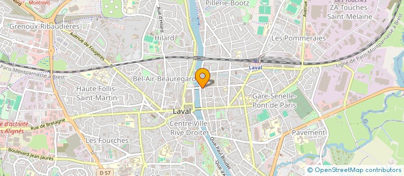 localisation de l'entreprise SCI FREMICOURT à LAVAL