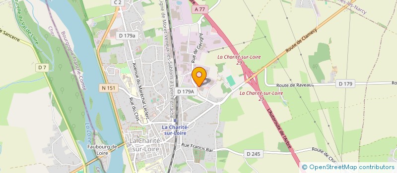 localisation de l'entreprise SCI FREMONT  LA CHARITE-SUR-LOIRE