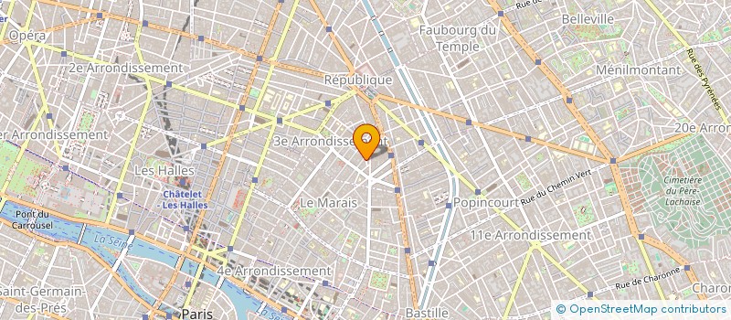 localisation de l'entreprise SCI FRENCH TOAST  PARIS