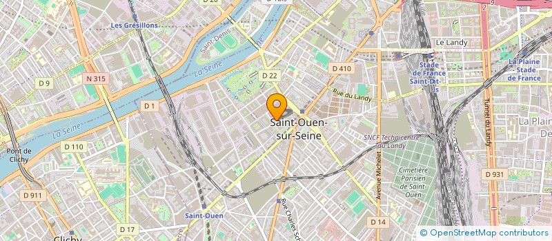 localisation de l'entreprise SCI FRENEUSE à SAINT-OUEN-SUR-SEINE