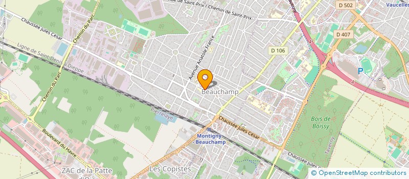 localisation de l'entreprise SCI FRENOIS-CORREIA  BEAUCHAMP