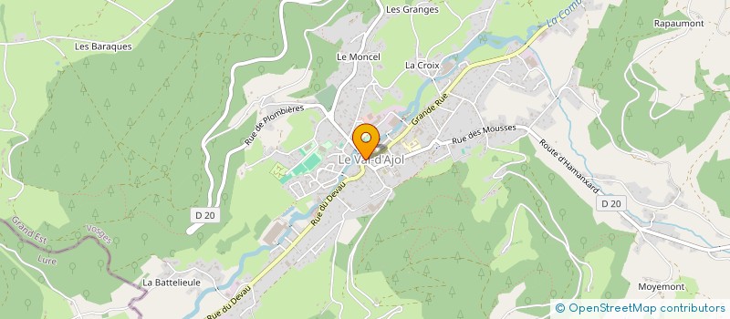 localisation de l'entreprise SCI FRENOT IMMO  LE VAL-D'AJOL