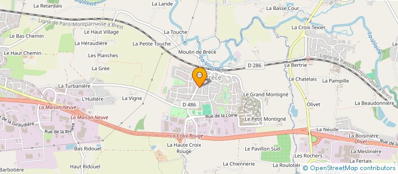 localisation de l'entreprise SCI FRENOUVILLE  NOYAL-SUR-VILAINE