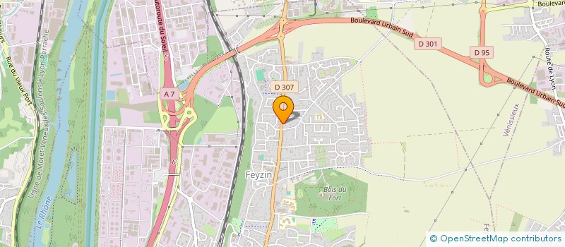 localisation de l'entreprise SCI FRENY  FEYZIN