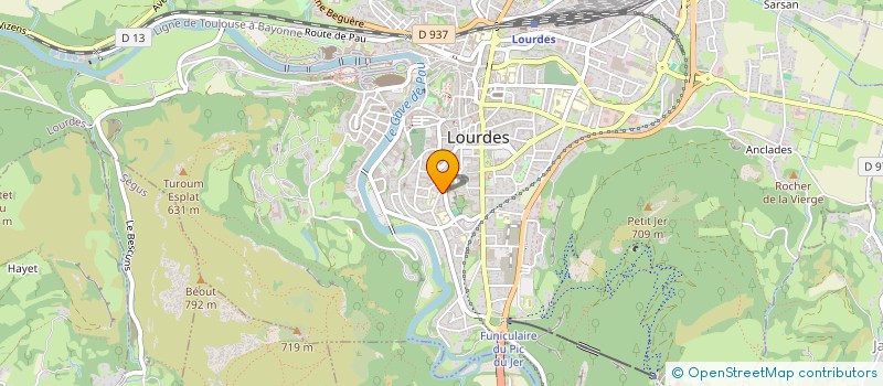 localisation de l'entreprise SCI FREOUR  LOURDES