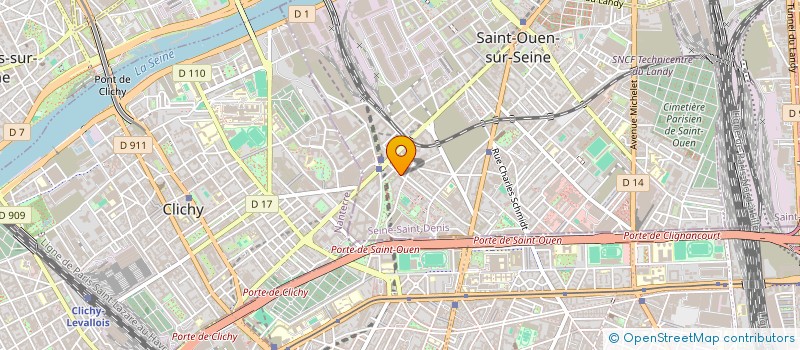 localisation de l'entreprise SCI FRERES BOUZIDANE à SAINT-OUEN-SUR-SEINE