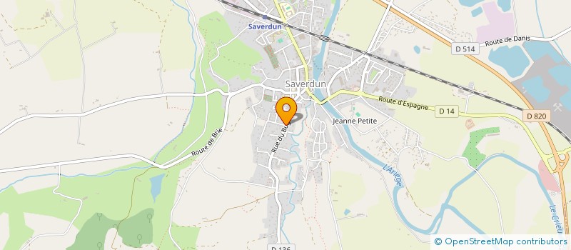 localisation de l'entreprise SCI FRERES D'OC à SAVERDUN