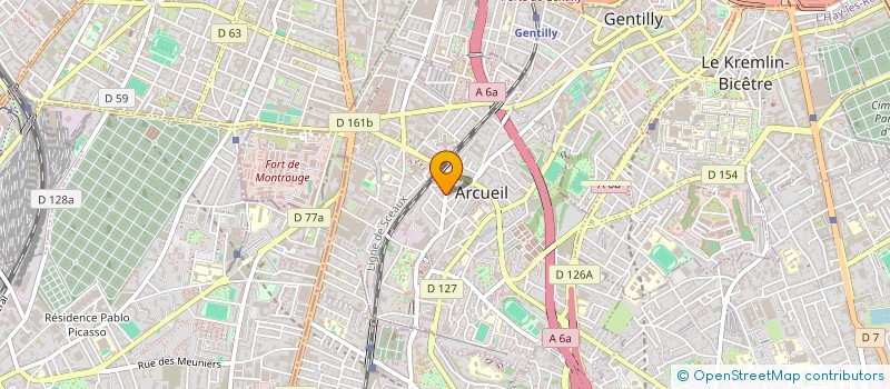 localisation de l'entreprise SCI FRERES ET SOEUR REUNIS  ARCUEIL