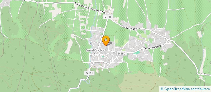 localisation de l'entreprise SCI FRERES LUMIERE  SAINT-VICTOR-LA-COSTE