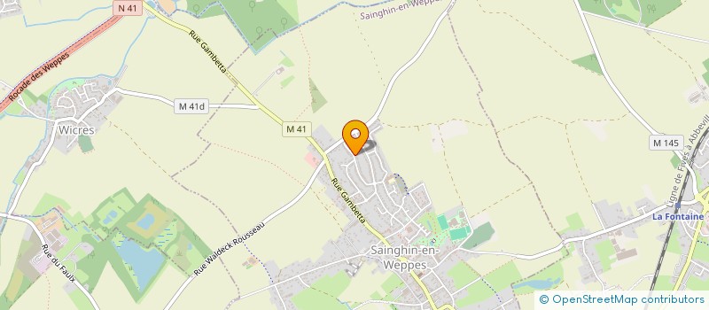 localisation de l'entreprise SCI FRERES NOIRET  SAINGHIN-EN-WEPPES