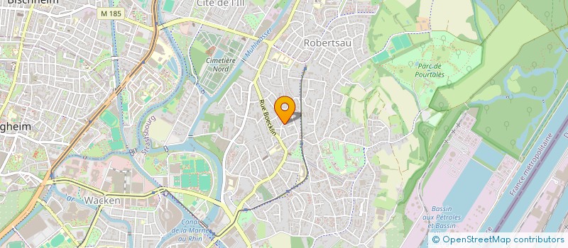 localisation de l'entreprise SCI FRERES R'AU  STRASBOURG