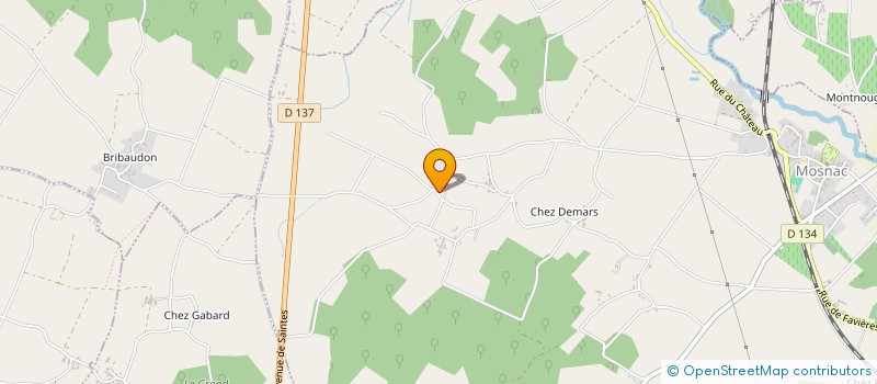 localisation de l'entreprise SCI FRERES VIAUD  MOSNAC