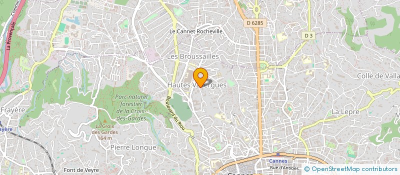localisation de l'entreprise SCI FRERESSEURS à CANNES