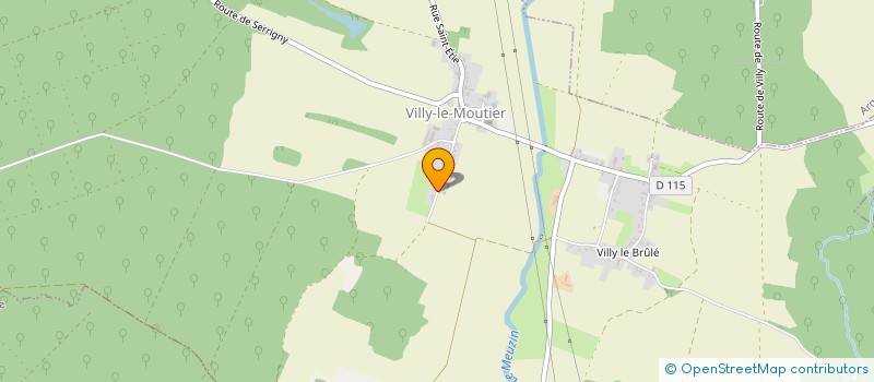 localisation de l'entreprise SCI FRERO  VILLY-LE-MOUTIER